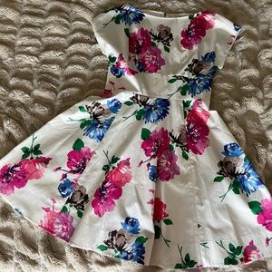 Kate Spade In Full Bloom Dress in Fresh White Size 14